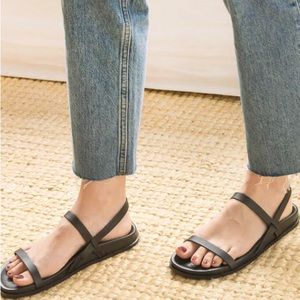 St. Agni black leather sandals almost brand new SOLD OUT